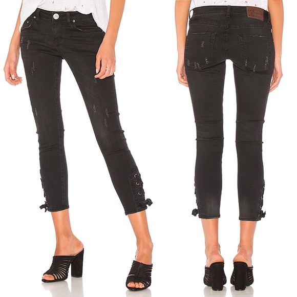 new One Teaspoon ϟ Freebird Jeans ϟ Ankle Ties ϟ - Picture 3 of 16